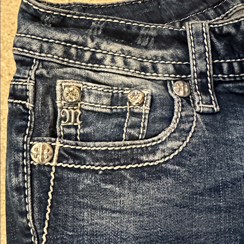 Miss Me Mid rise Boot cut jeans 26 X 32 - Picture 15 of 16